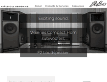 Tablet Screenshot of kvalsvoll.com